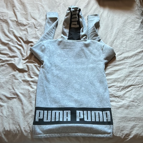 men’s small grey puma hoodie - Picture 3 of 4